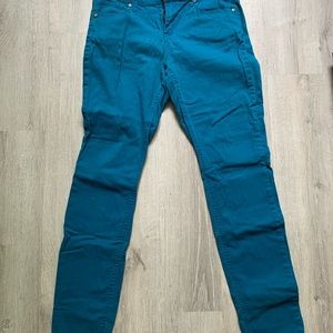 Teal New Direction Weekend stretchy skinny jeans